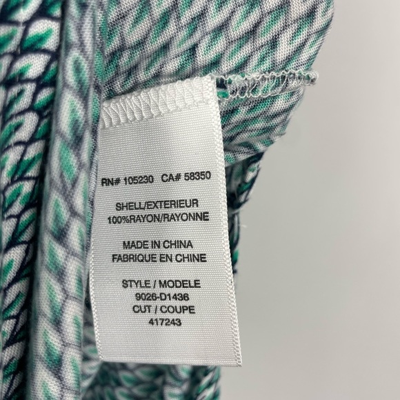 Joie Dalila Blue Green All Over‎ Leaf Pattern Strapless Coastal Beach Maxi Dress - Picture 5 of 10